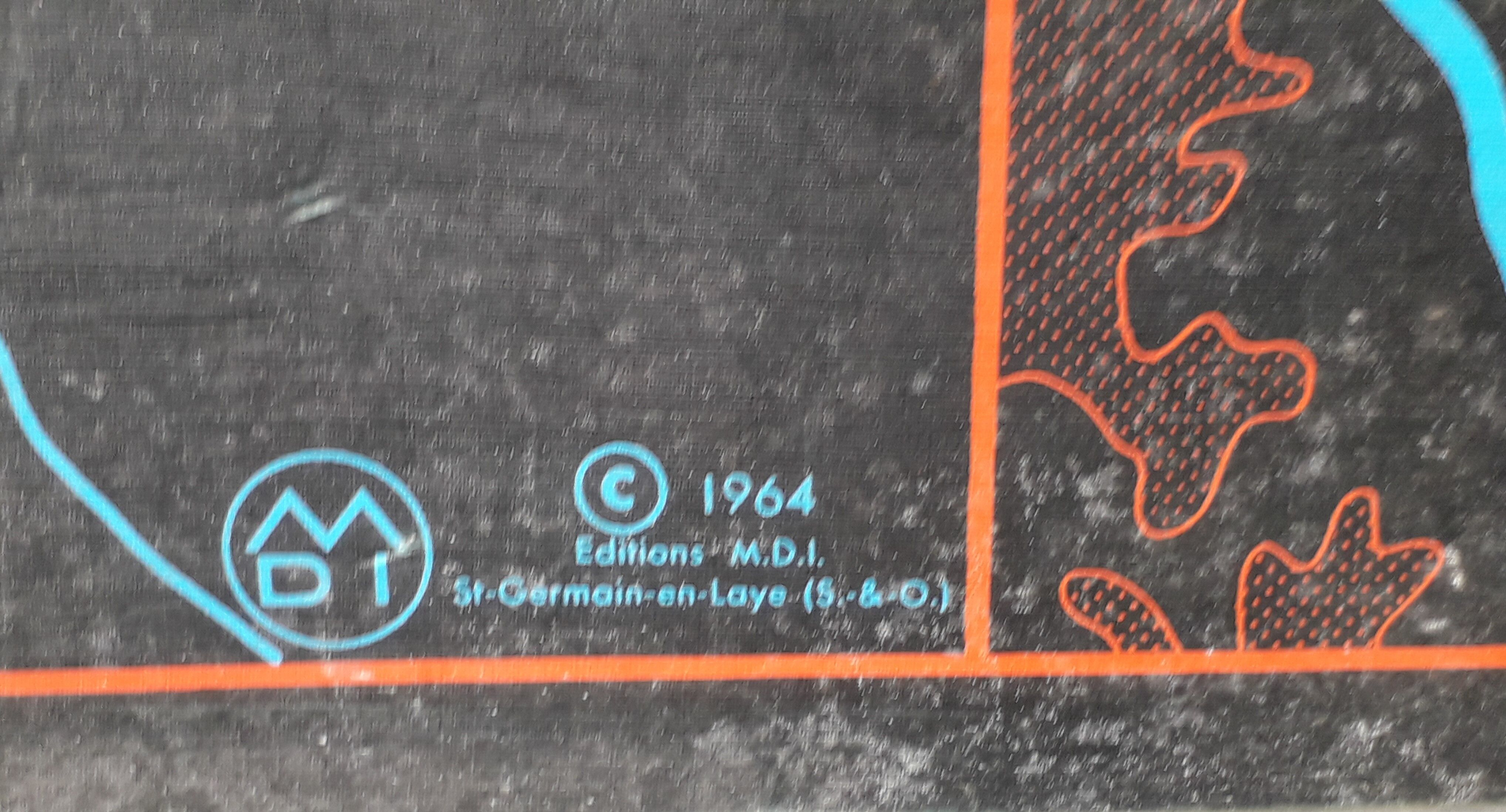 school poster mdi 1964 the seine and its tributaries /coast of France