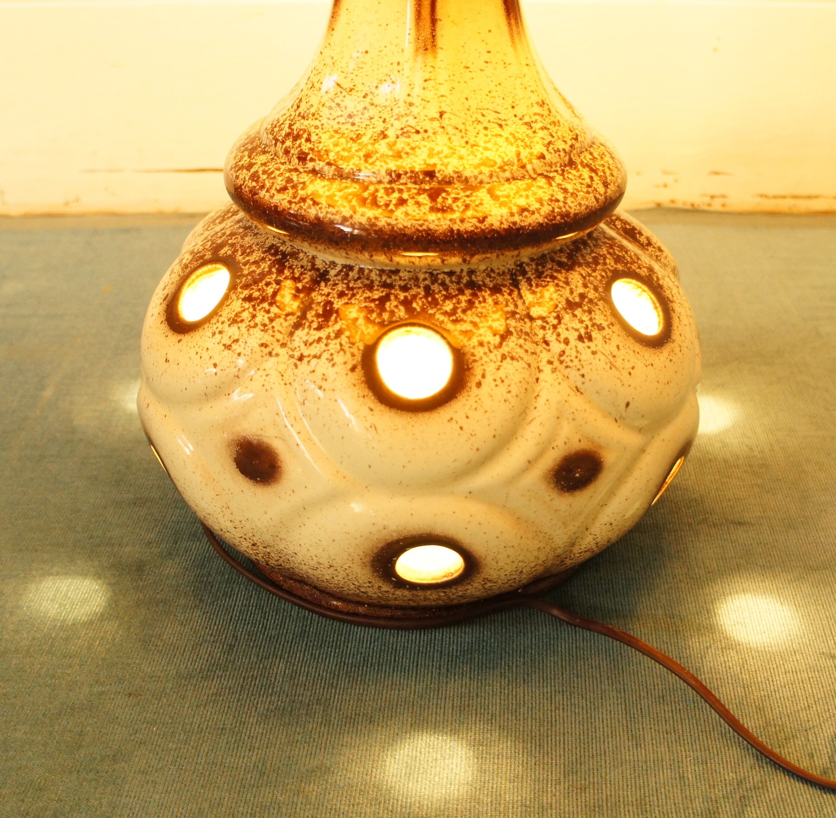 Ceramic space age floor lamp