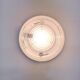 Ceiling lamp or wall lamp Holophane white opaline glass 1970 diameter 30cm