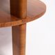 Mid-century modern coffee table, vintage, Art Deco, walnut wood, Poland, 1960s