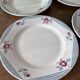 4 flat plates digoin & sarreguemines model "yves"