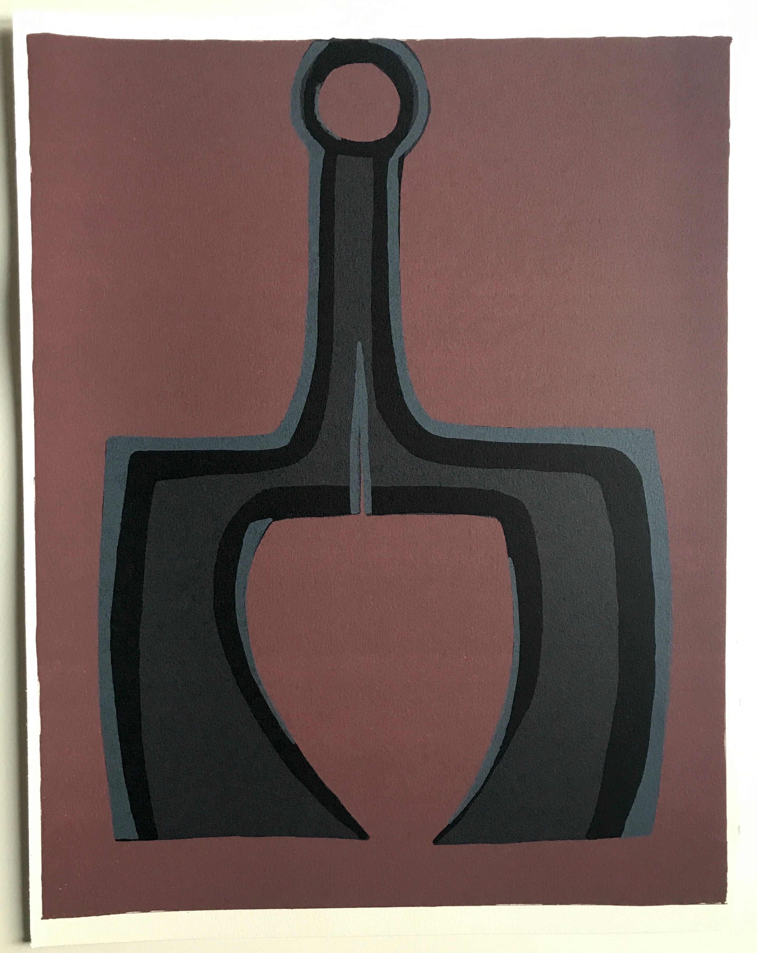 Original lithograph on Arches vellum by Raoul UBAC, Working the soil, 1978