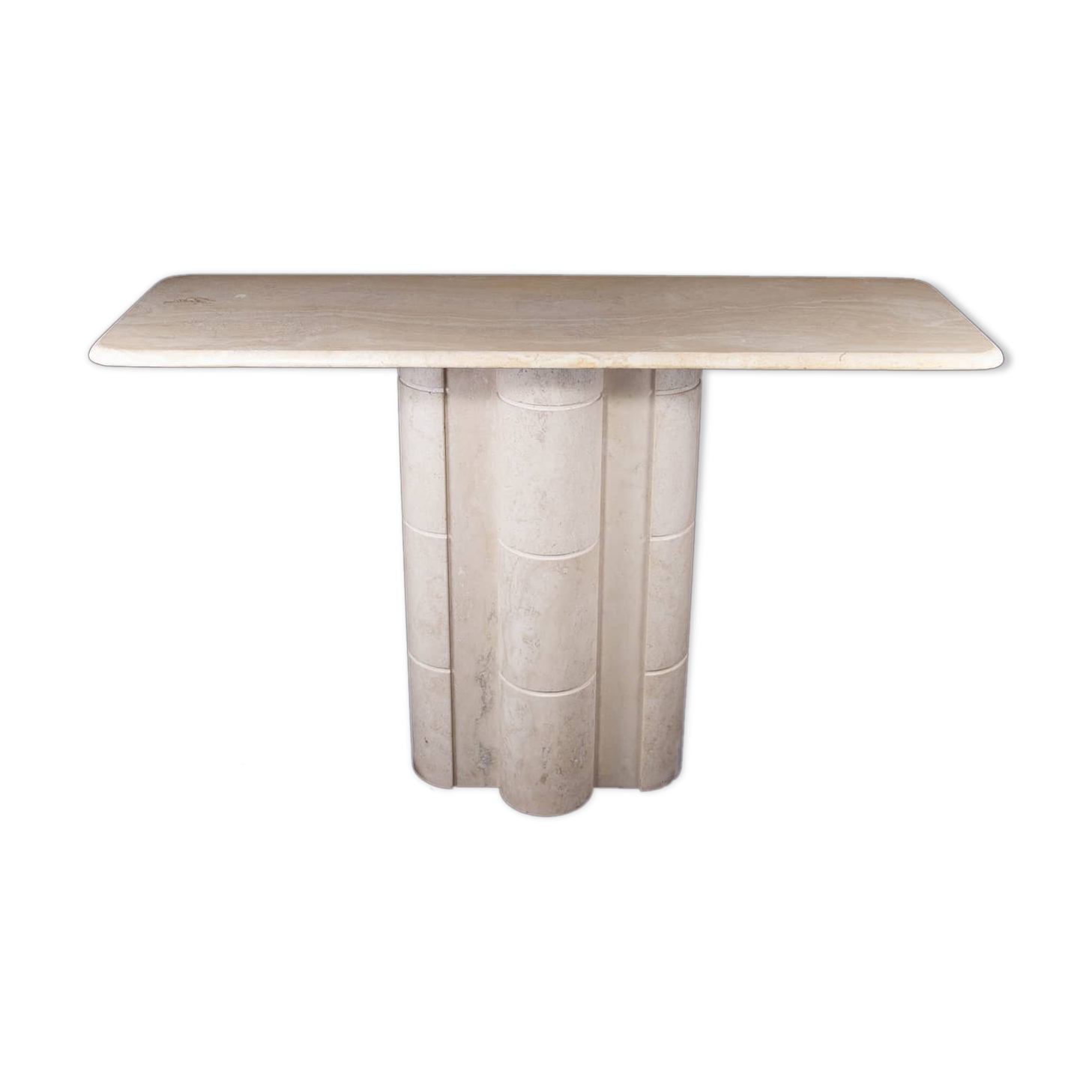 Vintage console in travertine
