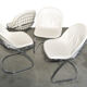 Set of 4 “Pascale” wire chairs designed by Gastone Rinaldi for Thema