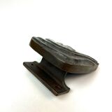 Mid Century Solid Abstract Brutalist Bronze front Door Handle 1960