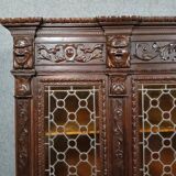 Renaissance-style walnut library, circa 1850