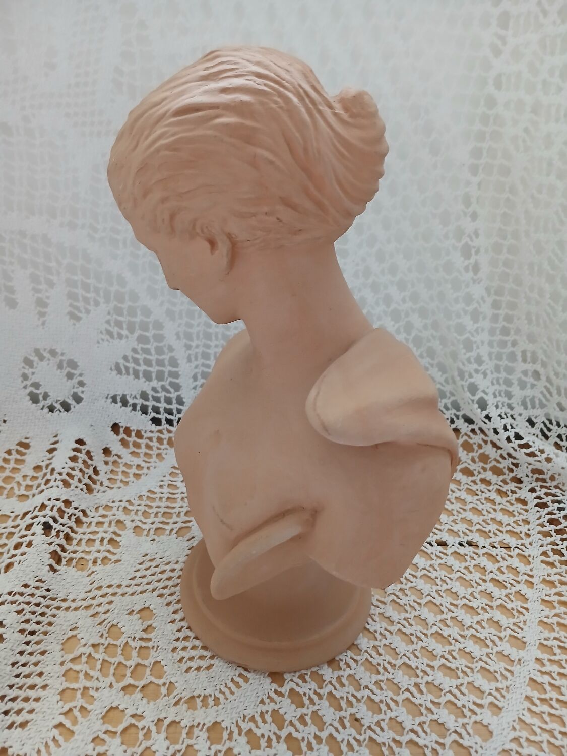 Terracotta bust of a woman