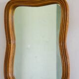 Miroir mural en rotin