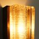 Danish vintage Atlantic model wall lamp, brass and glass, Vitrika 1960s