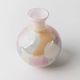 Milky White Murano Glass Vase with Pastel Dots Italian 1980s Vintage Table Decor