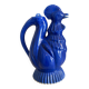 Ancienne verseuse coq bleu cobalt