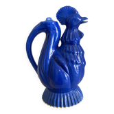 Old cobalt blue rooster jug