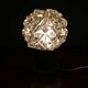 Mid Century Czech Crystal Glass Table Lamp, 1970s Chrome Base