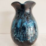 Blue ceramic vintage pitcher
