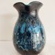 Blue ceramic vintage pitcher