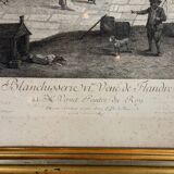 Set of 4 engravings, 19th-century reprint, very fine Napoleon III frames