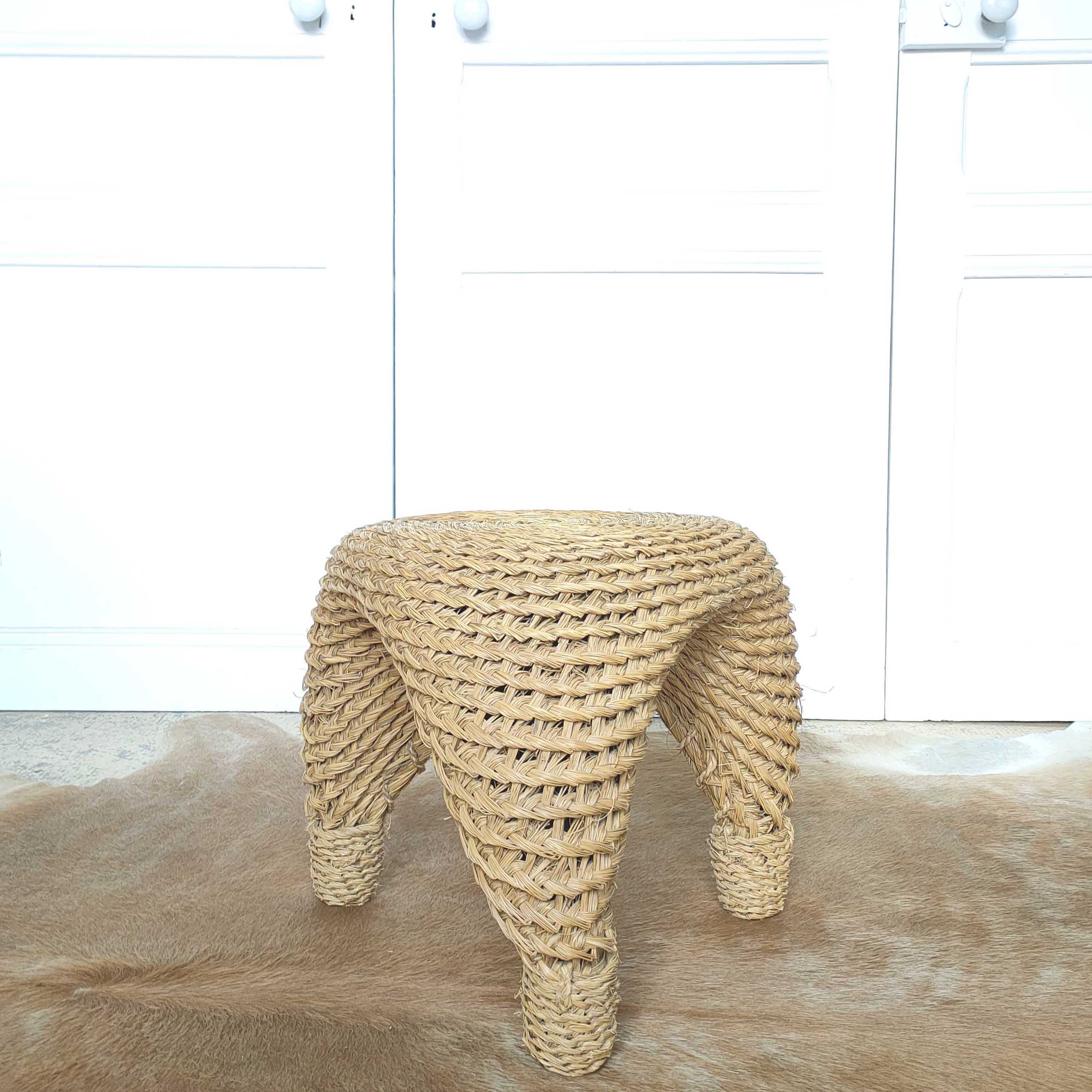 Tripod braided stool
