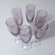 17 amethyst crystal glass goblets