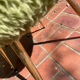 Pale green vintage moumoute armchair