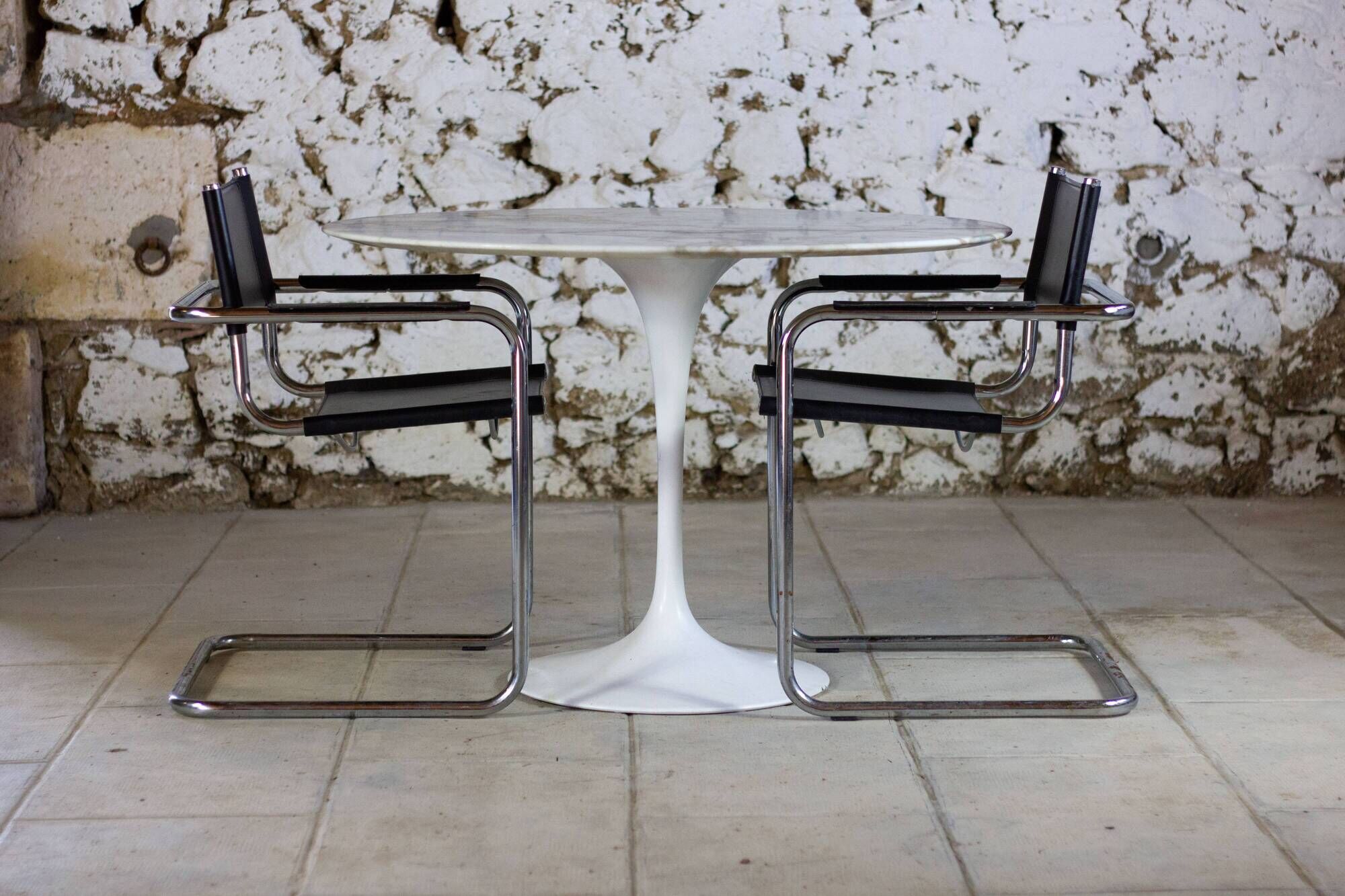 Marble tulip table by Eero Saarinen for Knoll International, 1970