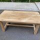 Farmhouse dining table extendable stripped in raw solid oak 180-270cm 1