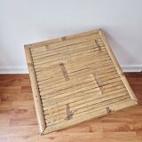 Vintage coffee table in bamboo and rattan '1970s – Bohemian/Exotic style