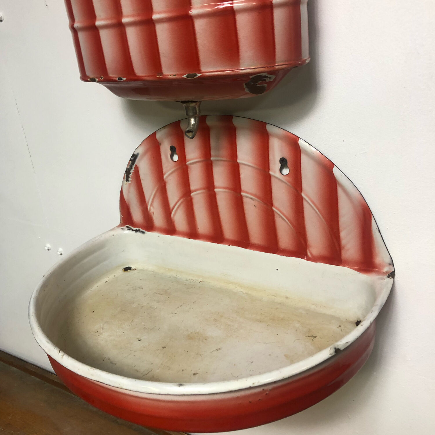 Old enamelled fountain