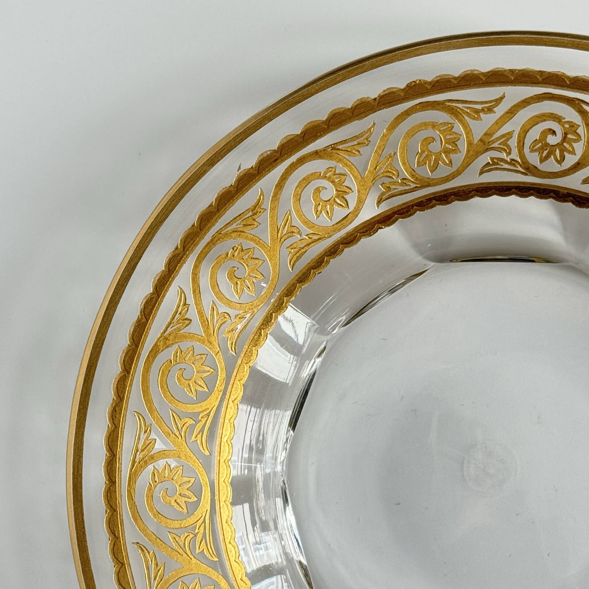 Baccarat Crystal Tray – Golden Frieze