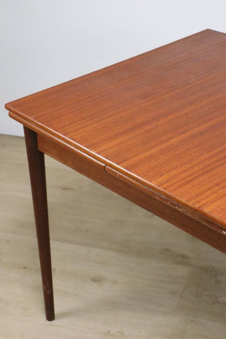 Scandinavian extendable teak dining table, 1960