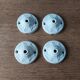Set of 3 hanging lamps in opaline, Art Deco