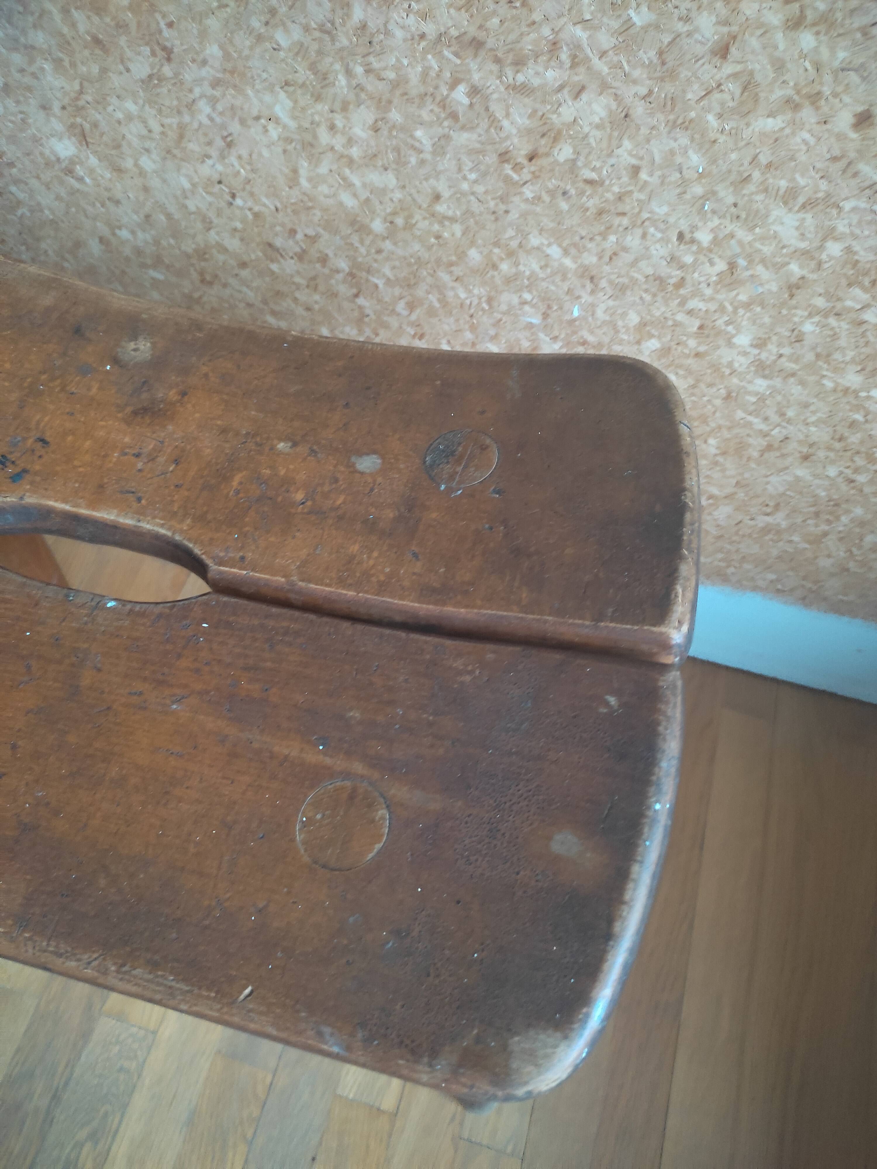 Tabouret en bois mid Century