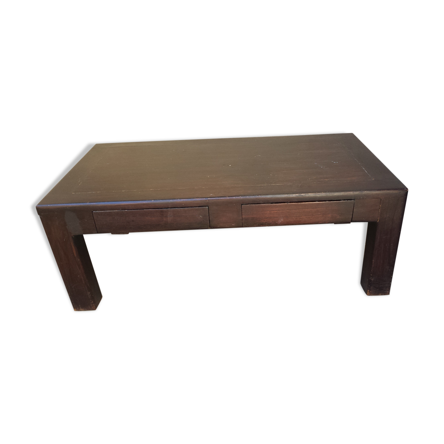 Low wooden vintage table