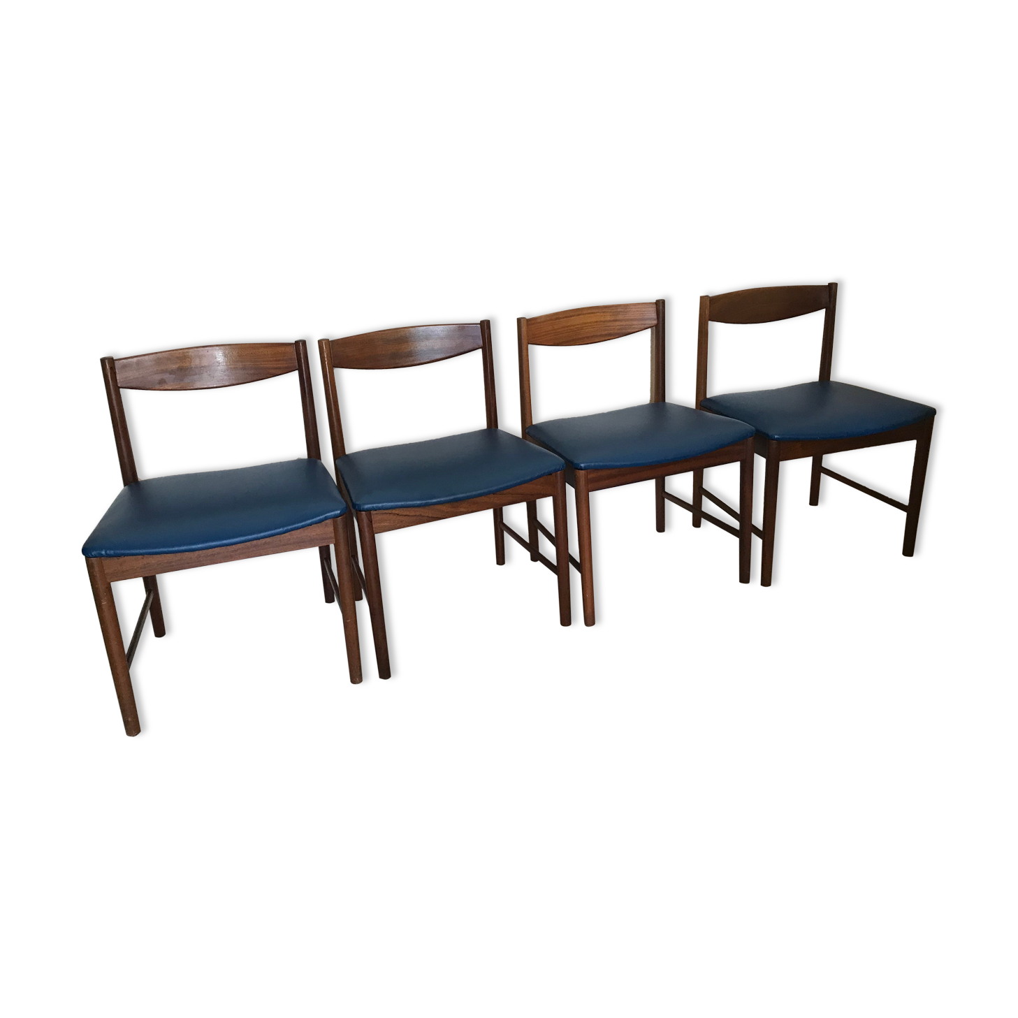 Lot de 4 chaises scandinaves teck 1960’s