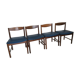 Lot de 4 chaises scandinaves teck 1960’s