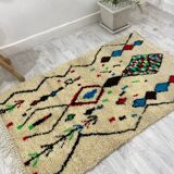 Handmade wool Berber rug 163 X 92 CM