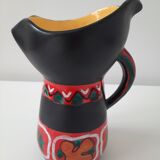 Vase or pitcher in enamelled earthenware Gabriel Fourmaintraux. Vintage. 60's' 70'.