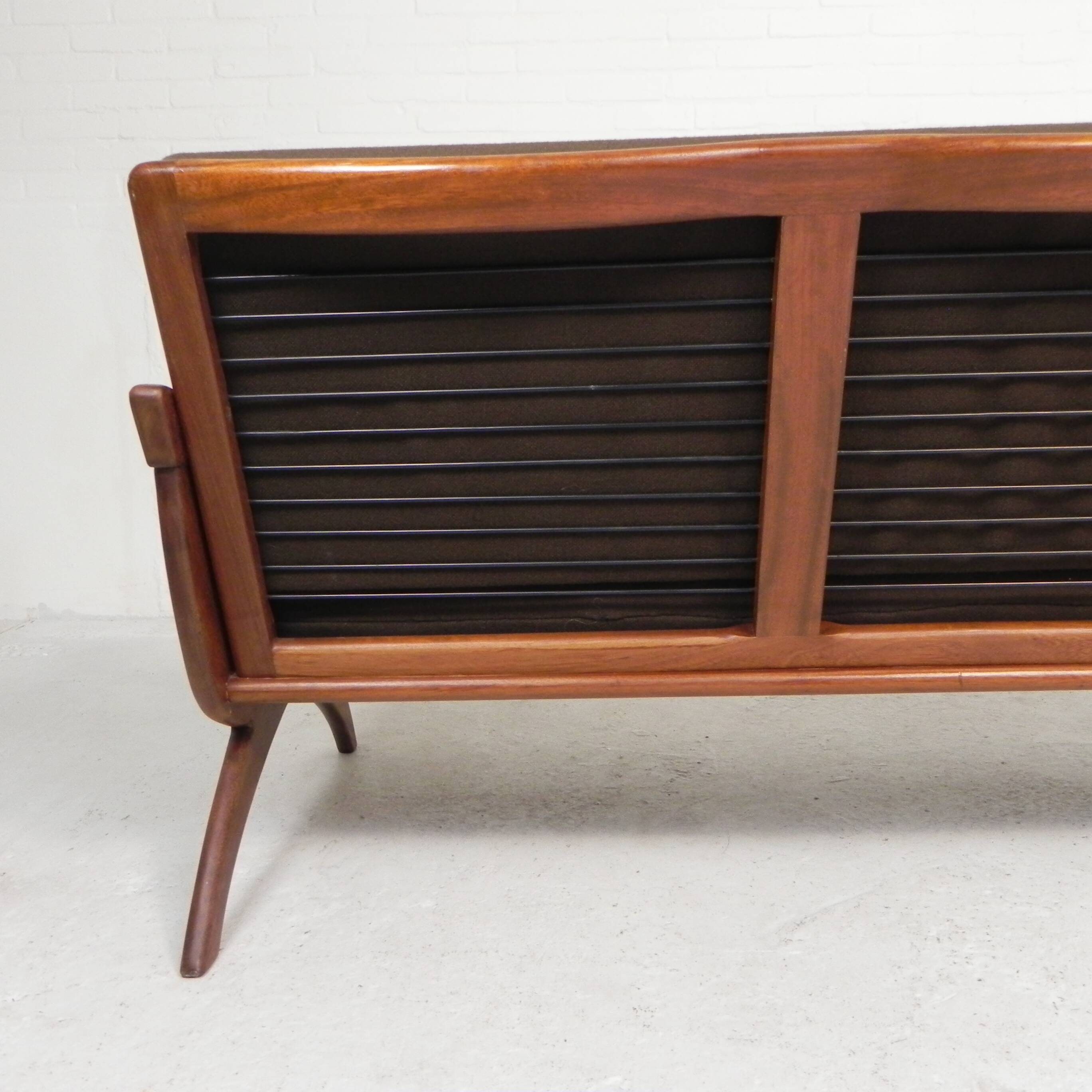 Three-seater teak sofa from De Ster Geldermalsen Gelderland, 1960s.