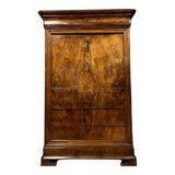 Louis Philippe period secretary with double ogee in walnut circa 1830