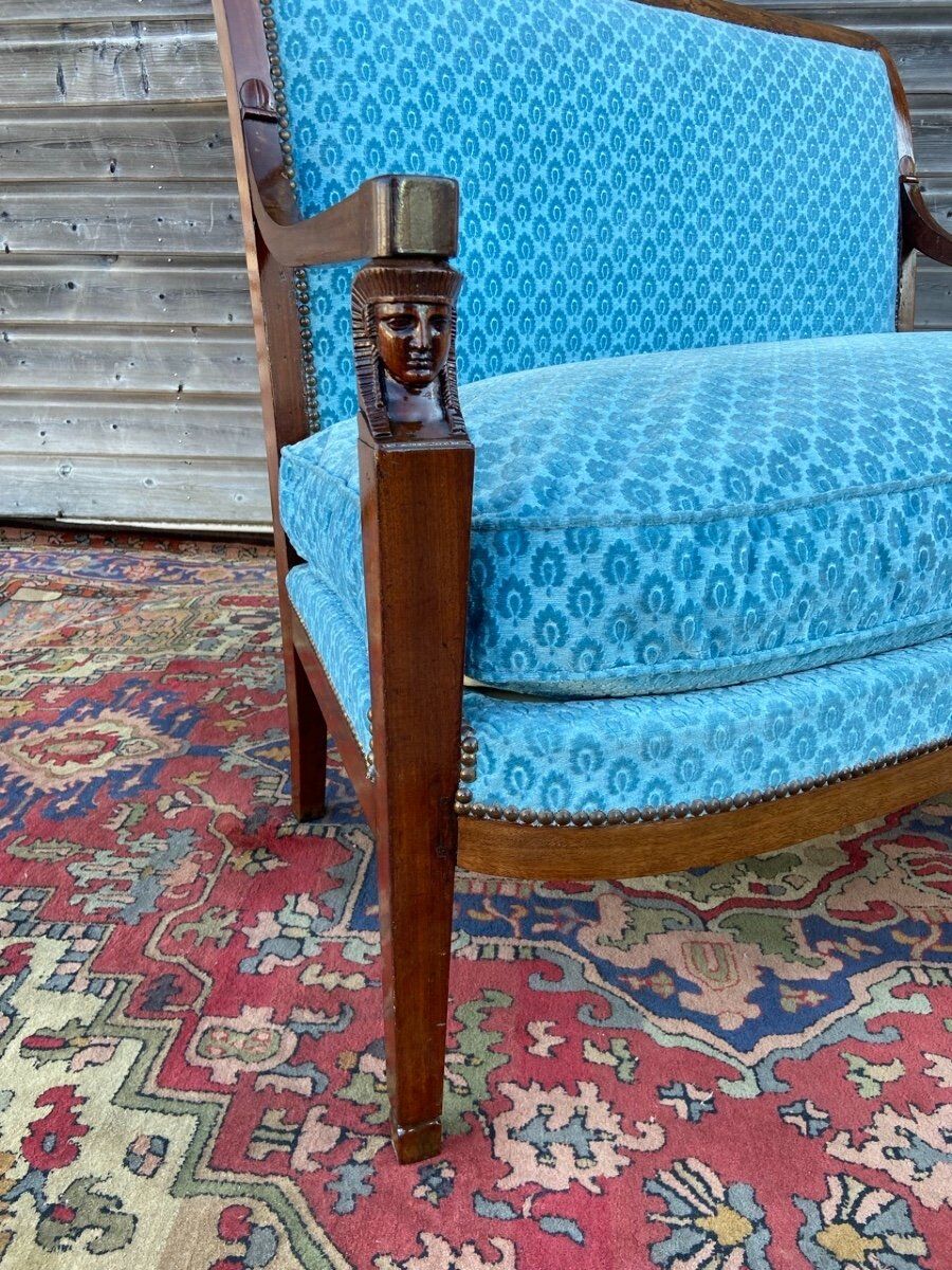 Mahogany bench period consulate return from Egypt