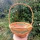 Retro egg wicker basket