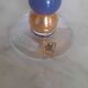 Glass candle holder