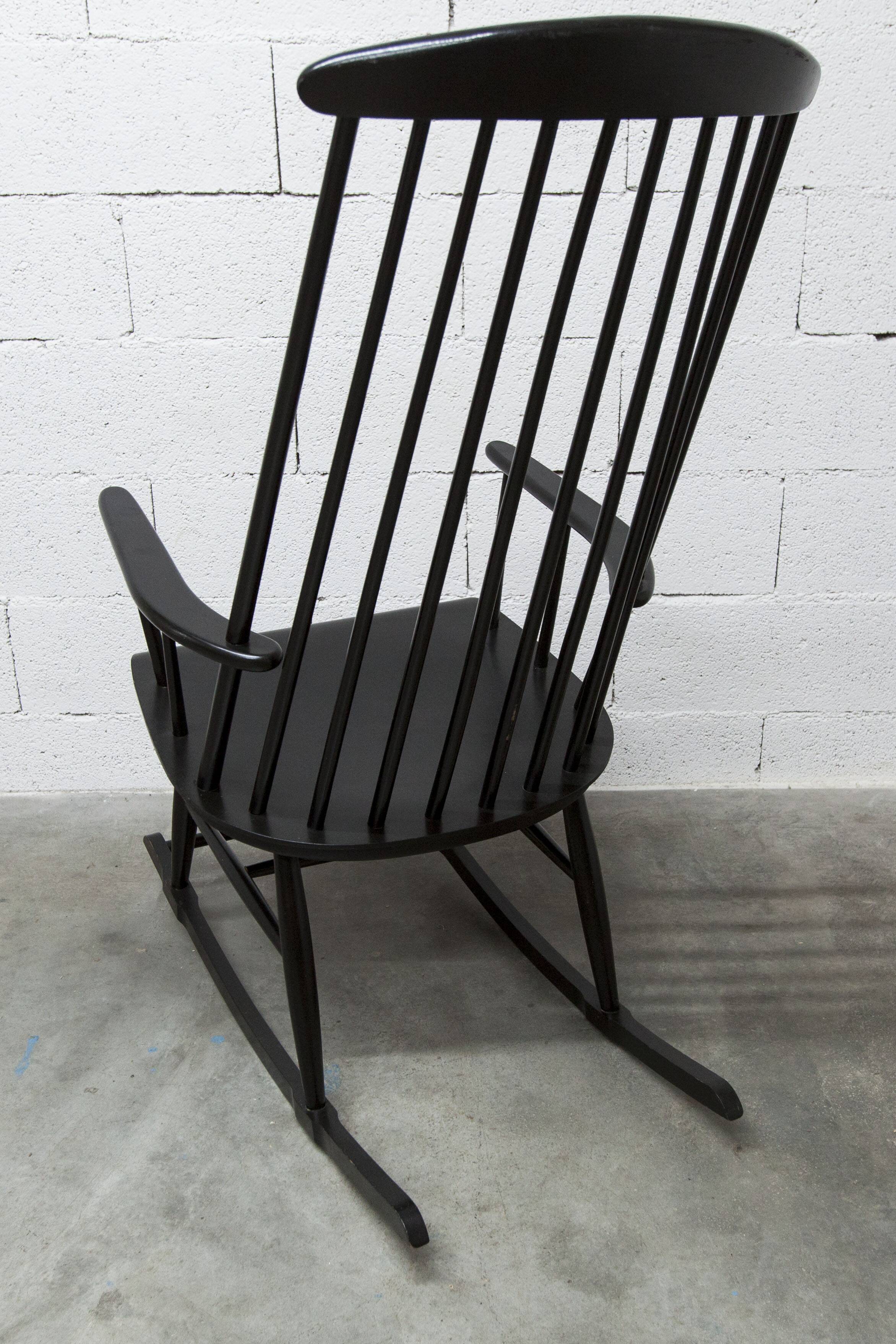 Scandinavian rocking chair tapiovaara style  1960 very good condition