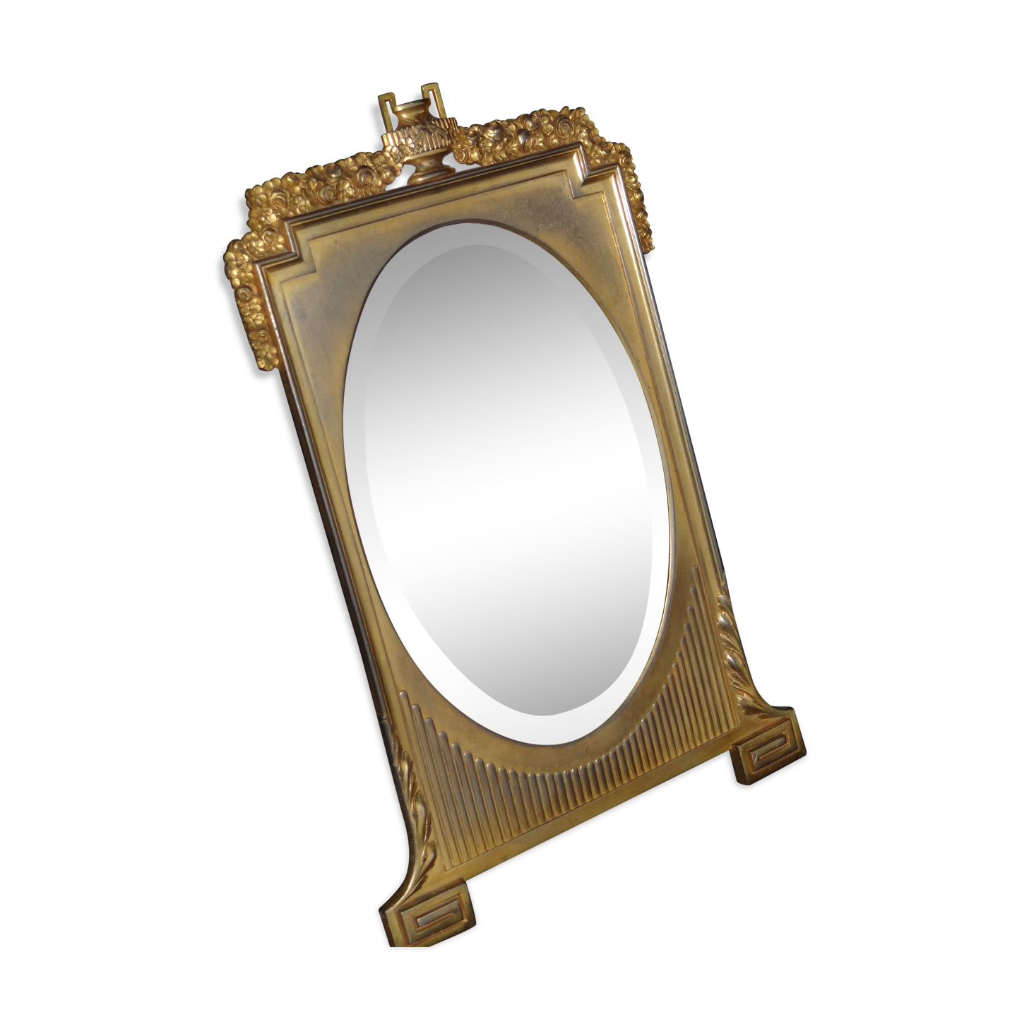 Gold metal mirror