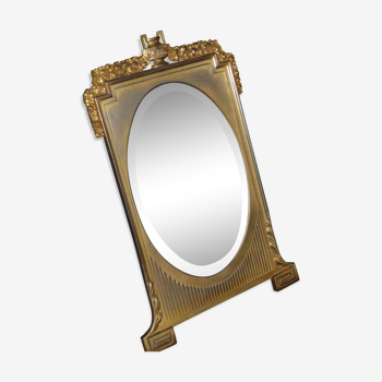 Gold metal mirror