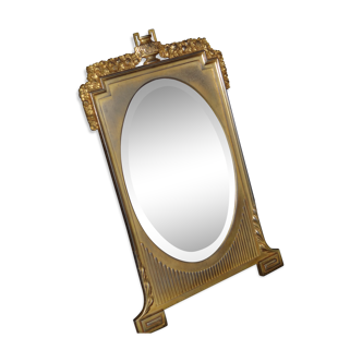 Gold metal mirror