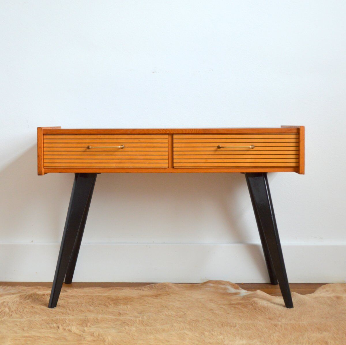 Console feet compass vintage 1950s