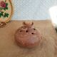 Vase pique flowers Vallauris in vintage sandstone