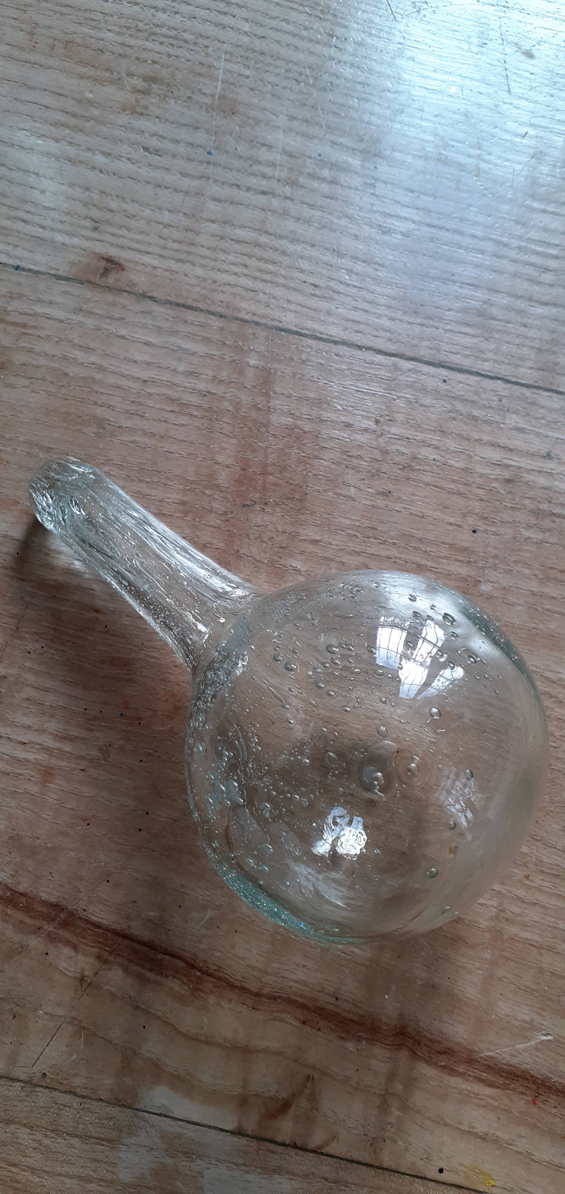 Biot old chestnut glass bottle