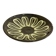 large ceramic bowl, abstract patterns, Black & Yellow, Made in Belgium,