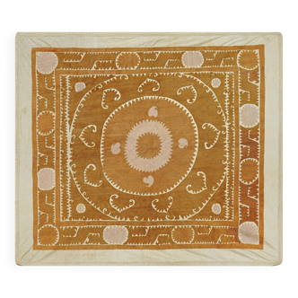 Hand-knotted rug, vintage Turkish rug 131x144 cm